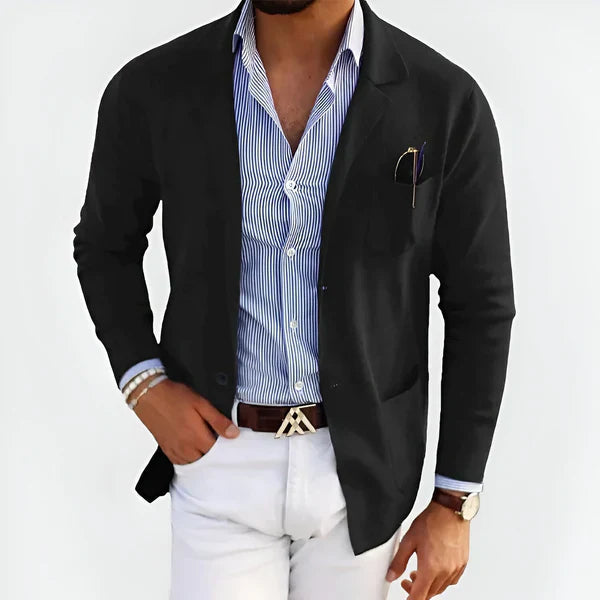 Benjamin - Cardigan sofisticato con chiusura a portafoglio
